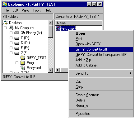 Giffy Image Convertor Screenshot